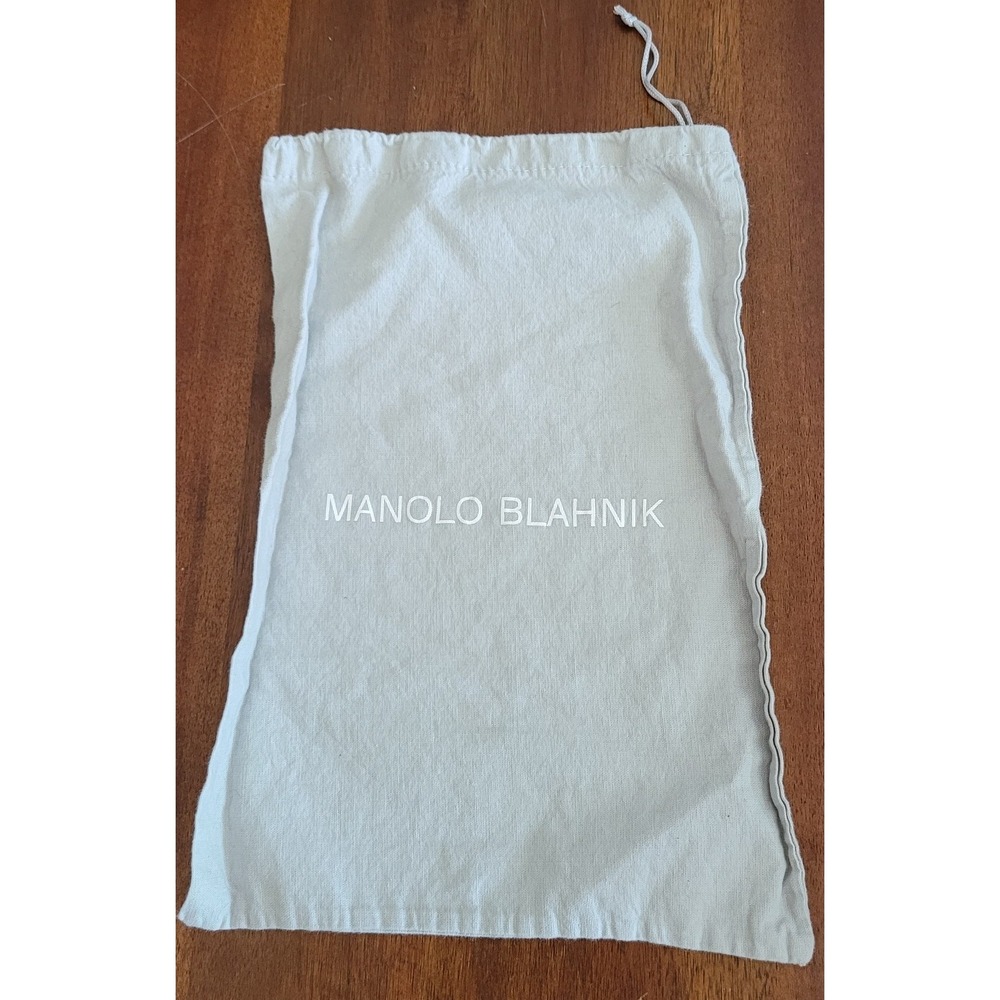 Manolo Blahnik Dust Bag Gray‎ Fabric Shoe Storage Cover 13in